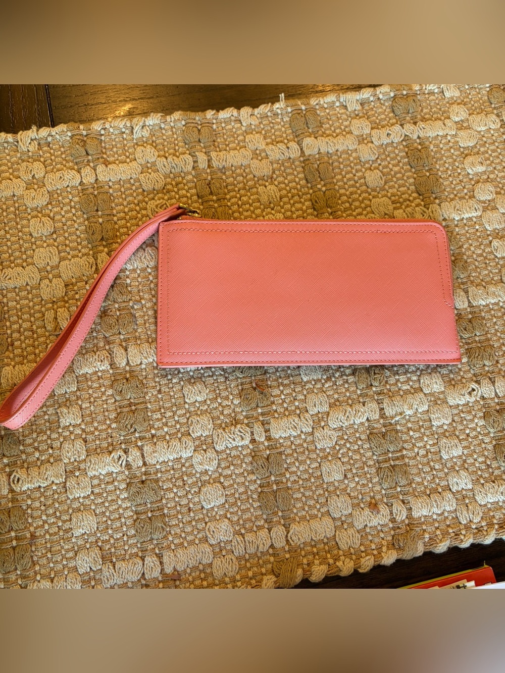 Shiraleah Coral Pink Wristlet Clutch
